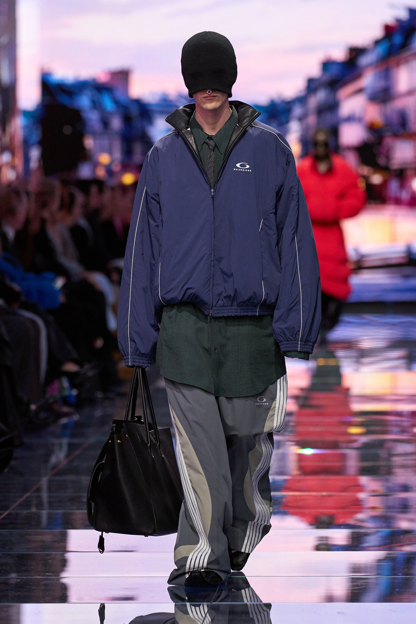 SchaferandweinerShops KR - Grey Iconic T7 Shorts Balenciaga